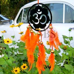 BS AMOR Vibrant Om Textured Dream Catcher Car Hanging-image-96