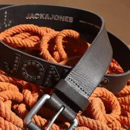Jack & Jones Men Textured Leather Belt-picture-57