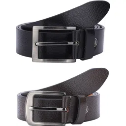 Kastner Men Pack Of 2 Textured Leather Belt-image-11