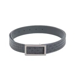 Calvadoss Men Checked Leather Belt-image-19