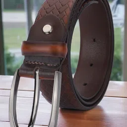 The Roadster Lifestyle Co Men Textured Tang Closure Belt-image-43