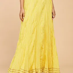 Fabindia Cotton Maxi Flared Skirt-image-20