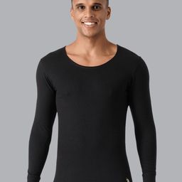 U.S. Polo Assn. Men Black Solid Cotton Thermal Tops-image-34
