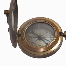 SUNDIAL MAGNETIC COMPASS BRASS 2 INCH Compass (Gold) Compass-19