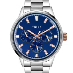 Timex Men Brass Dial & Stainless Steel Bracelet Style Straps Analogue Watch TWEG19909-20