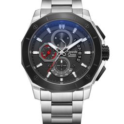 Alexandre Christie Men Embellished Dial & Stainless Steel Bracelet Straps Analogue Watch-image-49