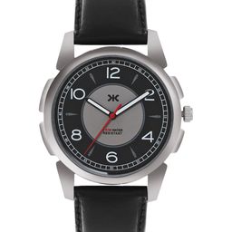 Killer Men Brass Printed Dial & Leather Straps Analogue Watch KLMO42B-43