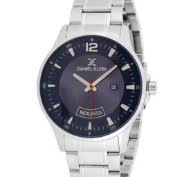 Daniel Klein Men Blue Dial & Silver Toned Bracelet Style Straps Analogue Watch DK.1.12871-image-90