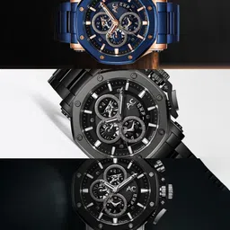 Alexandre Christie Men Embellished Dial Bracelet Style Straps Analogue Watch 9603MCBEPBA-image-95