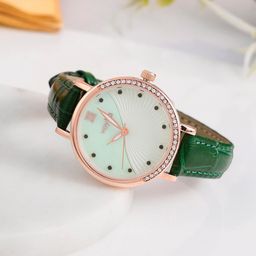 Voylla Women Embellished Dial & Leather Bracelet Style Straps Analogue Watch 8905124490374-image-49