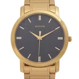 Sonata Men Round Dial & Bracelet Style Straps Analogue Watch- 99701YM03-picture-47