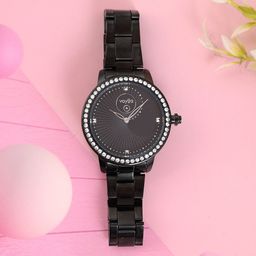 Voylla Women Embellished Dial Stainless Steel Bracelet Style Straps Analogue Watch-image-51