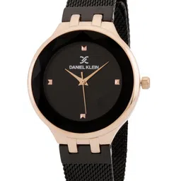 Daniel Klein Women Gunmetal-Toned Dial & Black Bracelet Style Straps Analogue Watch-30