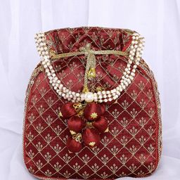Peora Embroidered Potli Clutch-picture-31