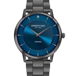 Kenneth Cole Men Blue Dial & Gunmetal Toned Analogue Watch - KCWGG2106303MN-42