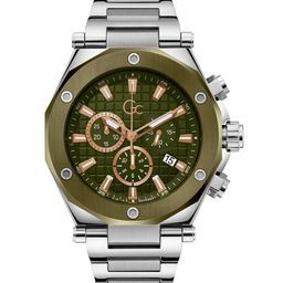 GC Men Textured Dial & Stainless Steel Bracelet Style Straps Analogue Watch- Z18004G9MF-41