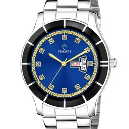 Versatile Unisex Multicoloured Brass Mother of Pearl Dial & Silver Toned Stainless Steel Bracelet Style Watch-image-88