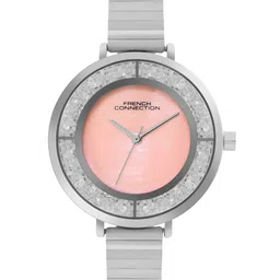 French Connection Women Embellished Dial & Stainless Steel Bracelet Style Straps Analogue Watch FCN087SM-image-37