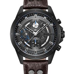 Police Men Textured Leather Straps Analogue Watch PLPEWJF0004602-50