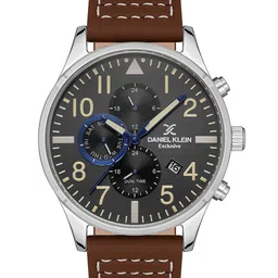 Daniel Klein Men Dial & Leather Straps Analogue Multi Function Watch DK 1 13389-2-19
