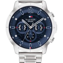 Tommy Hilfiger Men Blue Dial & Silver Toned Stainless Steel Bracelet Style Straps Analogue Watch-39