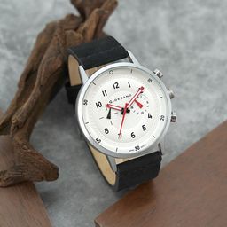 GIORDANO Men Printed Leather Straps Analogue Watch GZ-50088-02-38