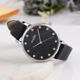 Voylla Women Embellished Dial & Leather Bracelet Style Straps Analogue Watch 8905124490107-picture-32