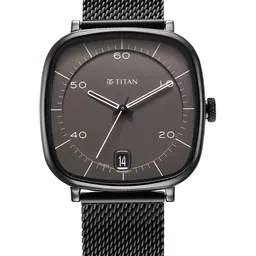 Titan Men Dial & Bracelet Style Straps Analogue Watch 1885NM01-58