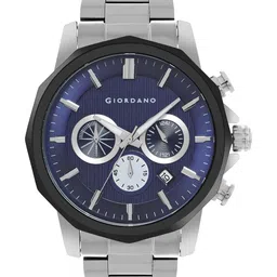 GIORDANO Men Blue Dial & Bracelet Style Straps Analogue Watch GZ-50036-11-image-50