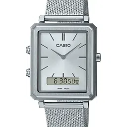 CASIO Men Stainless Steel Textured Straps Analogue Watch A2089-48