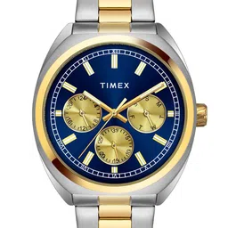 Timex Men Embellished Dial & Stainless Steel Bracelet Style Straps Analogue Multi Function Watch TWEG22301-14