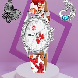 Mikado Women Round Analogue Watch Astra Set-image-71