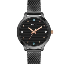 Helix Women Brass Dial & Stainless Steel Bracelet Style Straps Analogue Watch TW022HL24-image-32