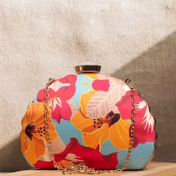 ARTKLIM Printed Box Clutch-18