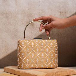 ARTKLIM Embroidered Box Clutch-image-16