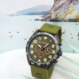 GIORDANO Men Water Resistant Cut Work Straps Analogue Watch GZ-50092-03-22