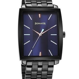 Sonata Men Brass Dial & Stainless Steel Bracelet Style Straps Analogue Watch 7143NM01-image-61