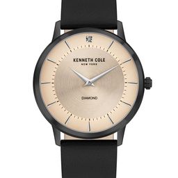 Kenneth Cole Men Rose Gold-Toned Dial & Black Analogue Watch - KCWGA2106301MN-2