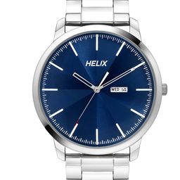 Helix Men Brass Printed Dial & Stainless Steel Bracelet Style Straps Analogue Watch TW039HG14-image-72