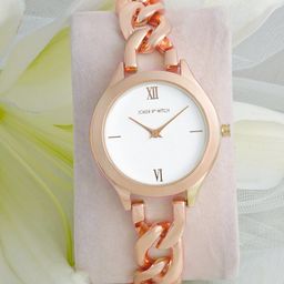 JOKER & WITCH Women White Dial & Rose Gold Bracelet Style Analogue Watch AMWW625-image-72