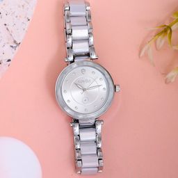 Voylla Women Embellished Dial Stainless Steel Bracelet Style Straps Analogue Watch-image-99