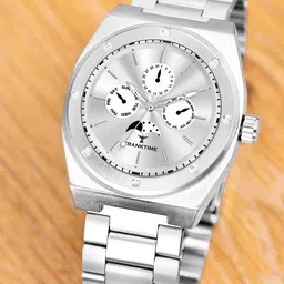 Franktime Men Printed Dial Stainless Steel Straps Analogue Watch FT-0005-49