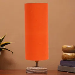 Devansh Orange Wooden Table Lamps-21