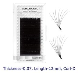 NAGARAKU Women Black 12 Rows Mega Volume Curl Eyelashes-12