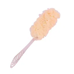 KAZARMAA Soft Nylon Mesh Bath Brush With Long Handle - Orange-image-53