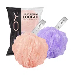 KLOY Set Of 2 Large Bath Loofah Sponge Scrubber-43