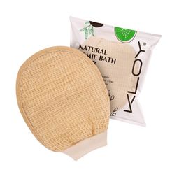 KLOY Natural Ramie Bath Glove Scrubber Exfoliator for High Lather Cleansing-36