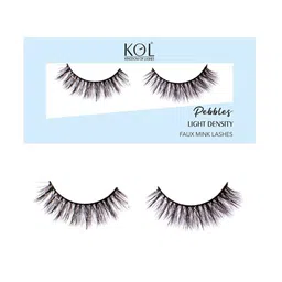 KINGDOM OF LASHES Pebbles Light Density Black Faux Mink False Eyelashes-image-96