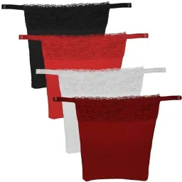 Women Black, Red, White, Maroon Mock Camisole-image-83