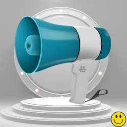 Handheld Megaphone with Siren, Microphone & Rechargeable for Outdoor EventsB442 Megaphone Portable Megaphone Siren Loudspeaker Function &Long Battery BackupQ442 Outdoor PA System-13